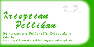 krisztian pellikan business card